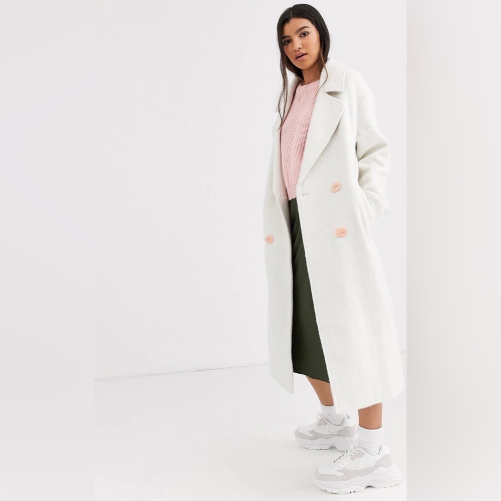 ASOS DESIGN Brushed Statement Coat